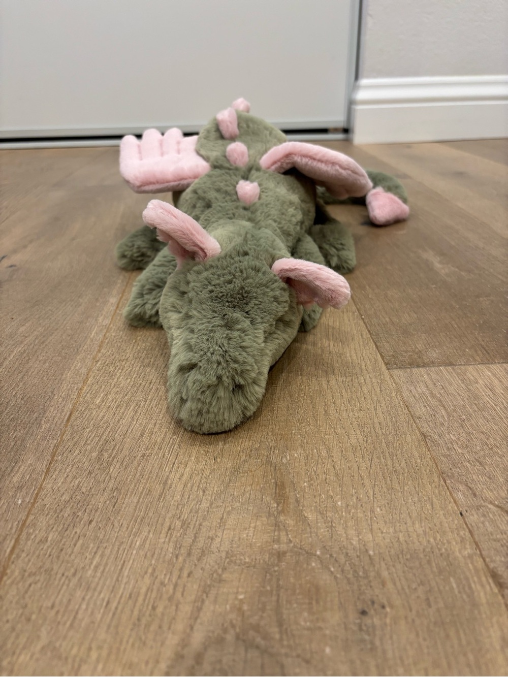 Green and Pink Jellycat Dragon